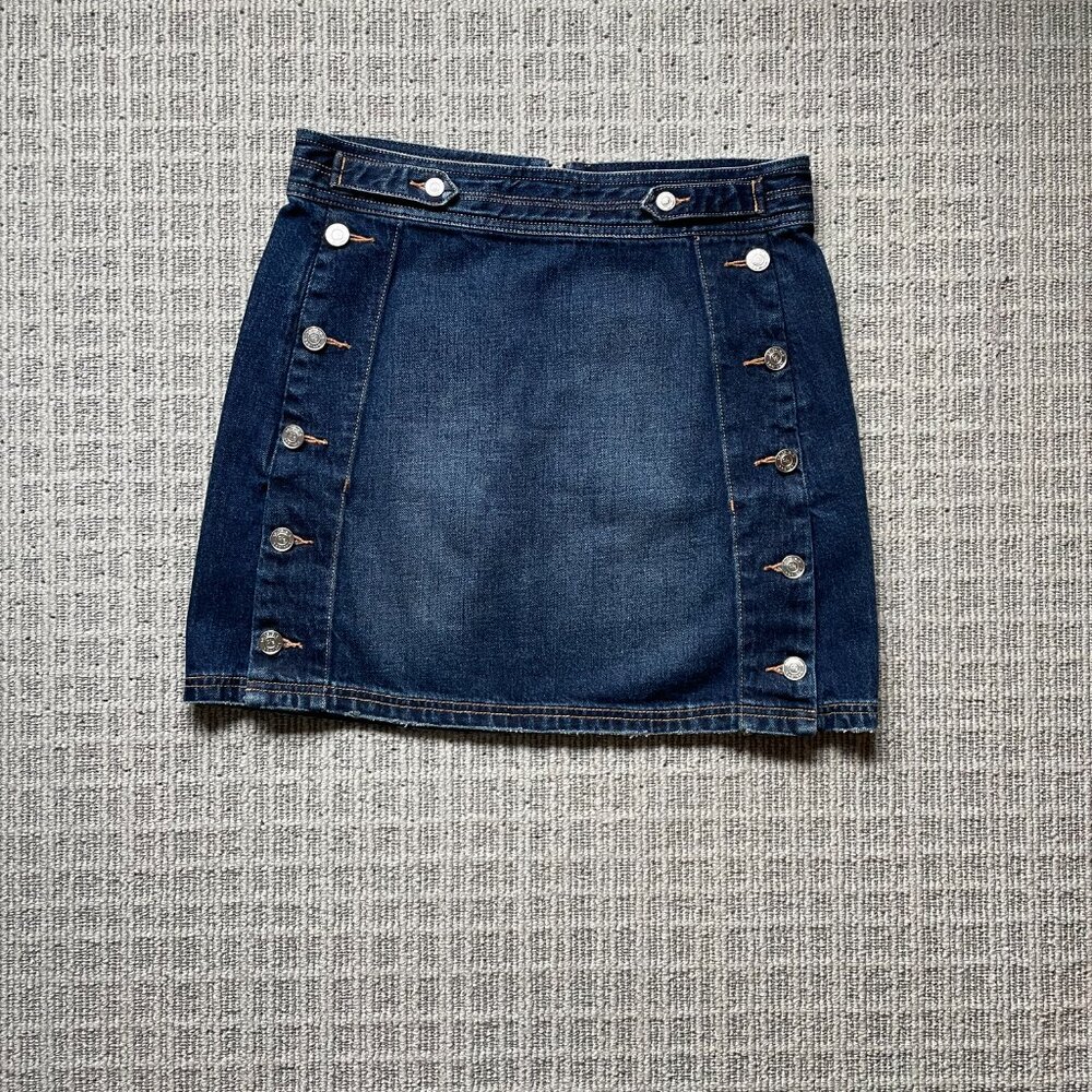 Current Elliott Denim Button Front Skirt